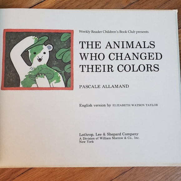 The animals who changed their colors childrens‎ book weekly reader 1979 - Picture 4 of 8